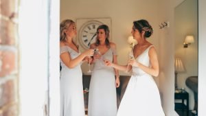 natural moment photography Surrey Guildford bridesmaids